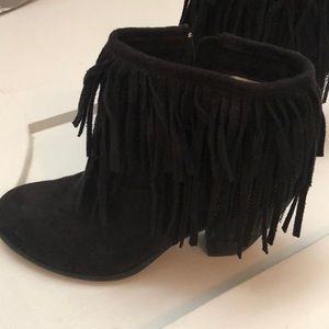 Fringed Ankle Booties